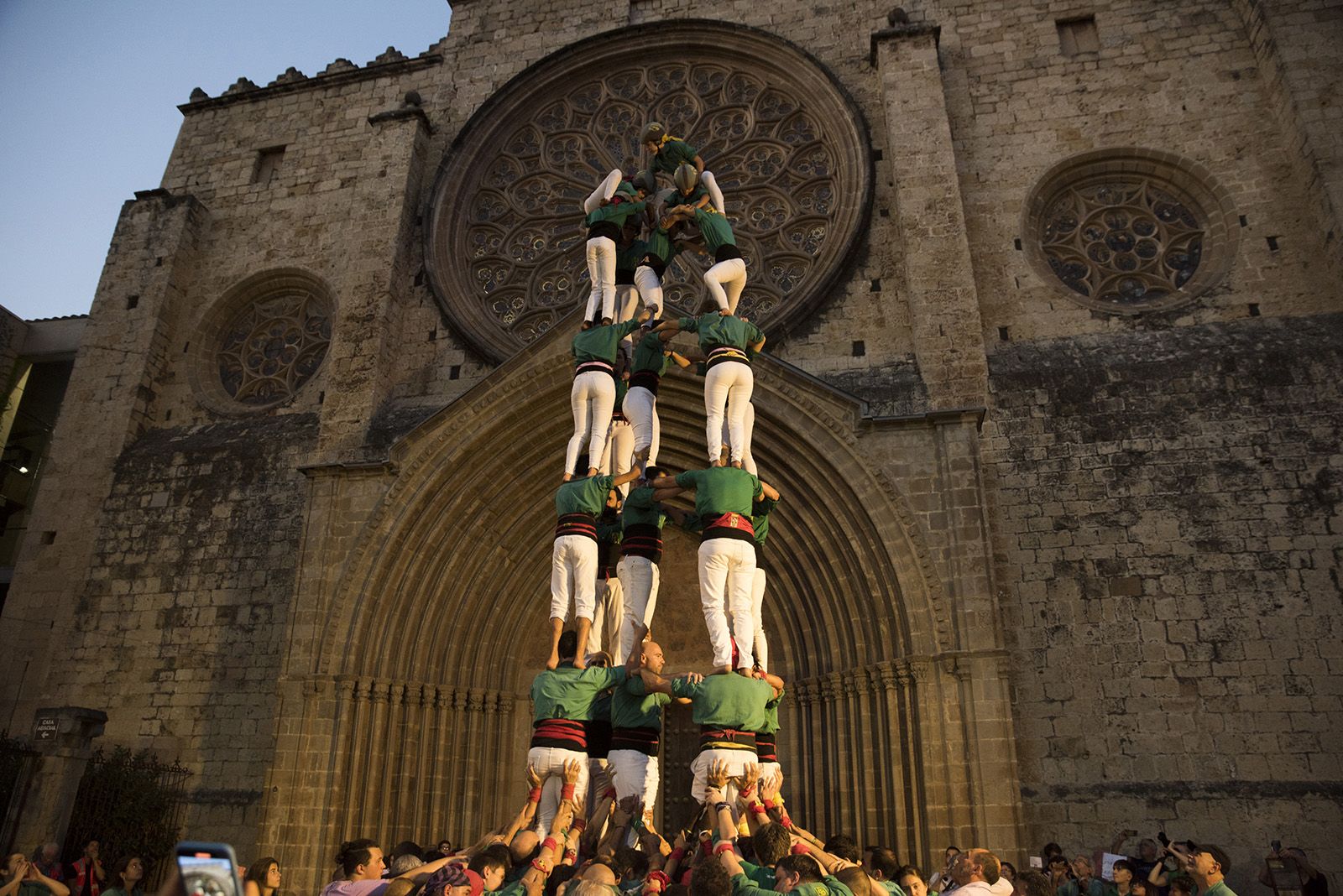 Els Castellers de Sant Cugat. FOTO: Bernat Millet