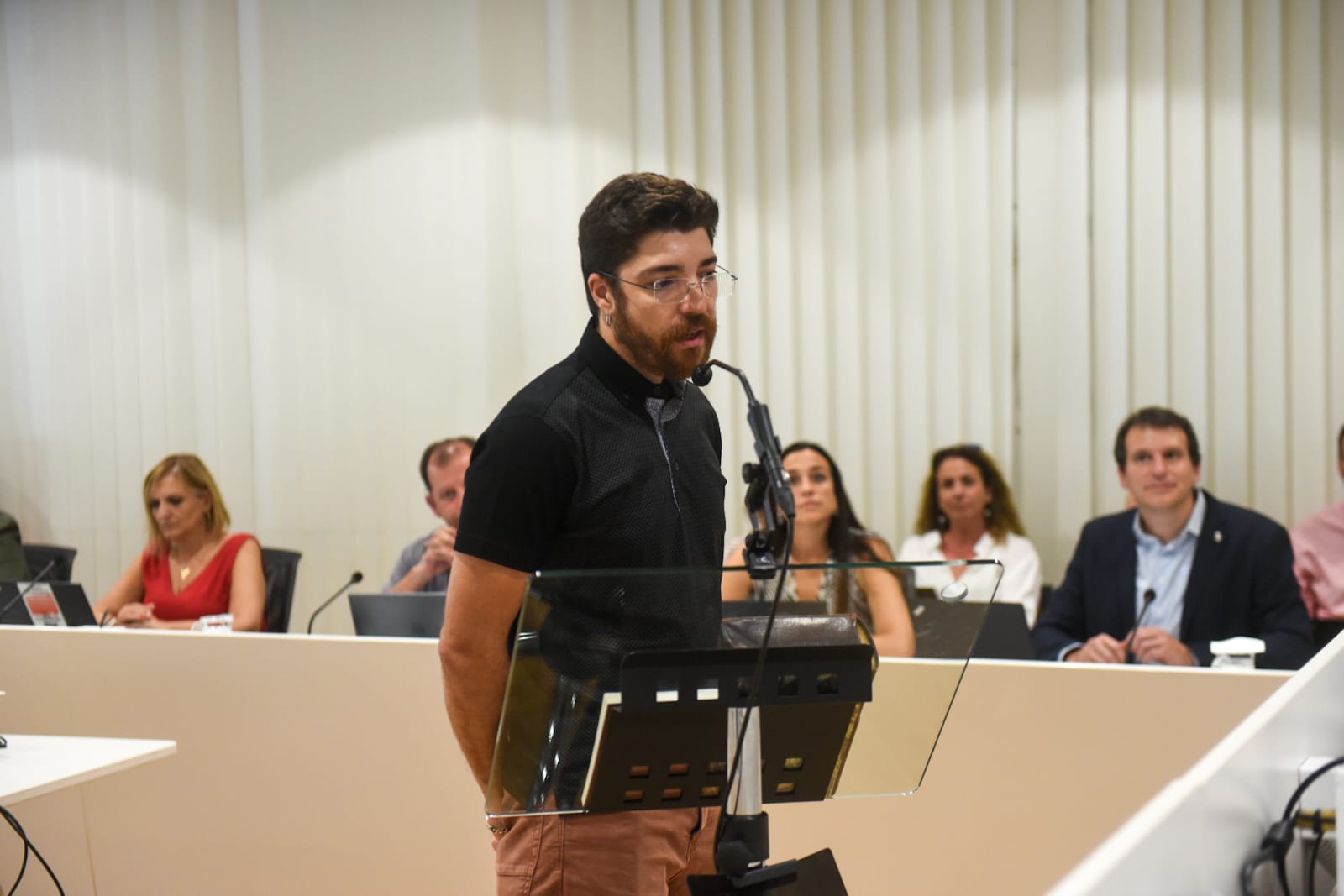 Oriol Sànchez pren possessió durant el ple municipal de juliol. FOTO: Ajuntament