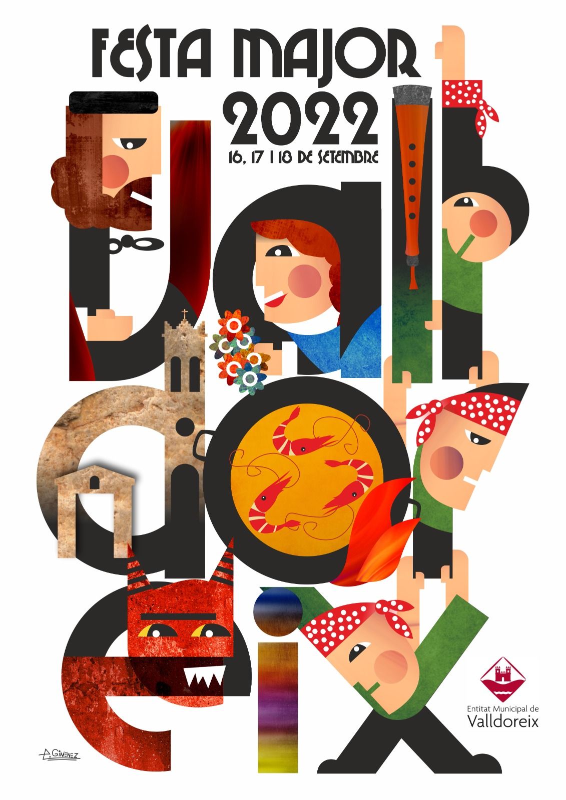 Cartell de la Festa Major de Valldoreix 2022