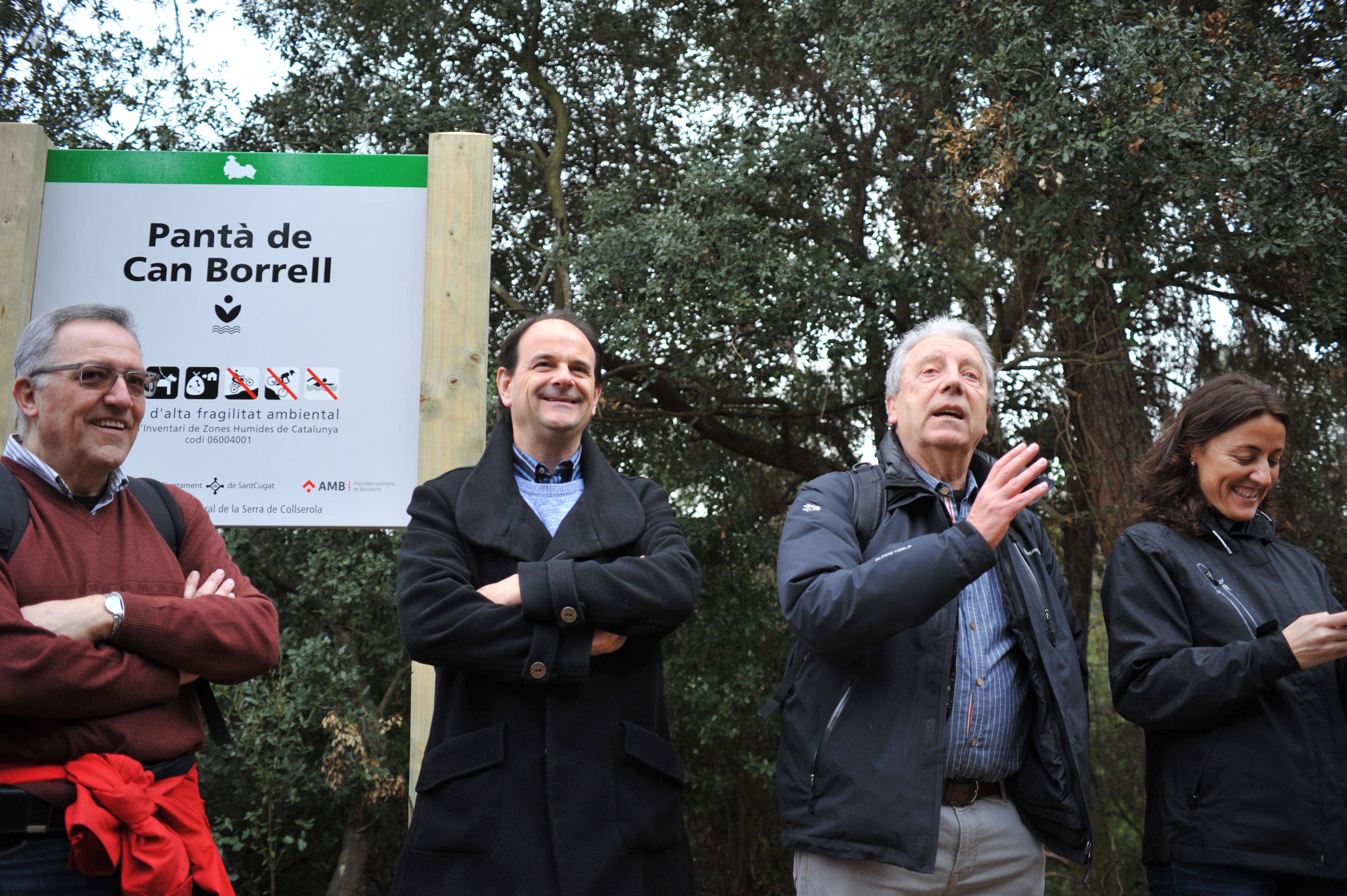 Inauguració del Pantà de Can Borrell el 2014. FOTO: Amanda Bernal