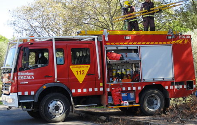 Una dotació de Bombers en una imatge d'arxiu. FOTO: Arxiu