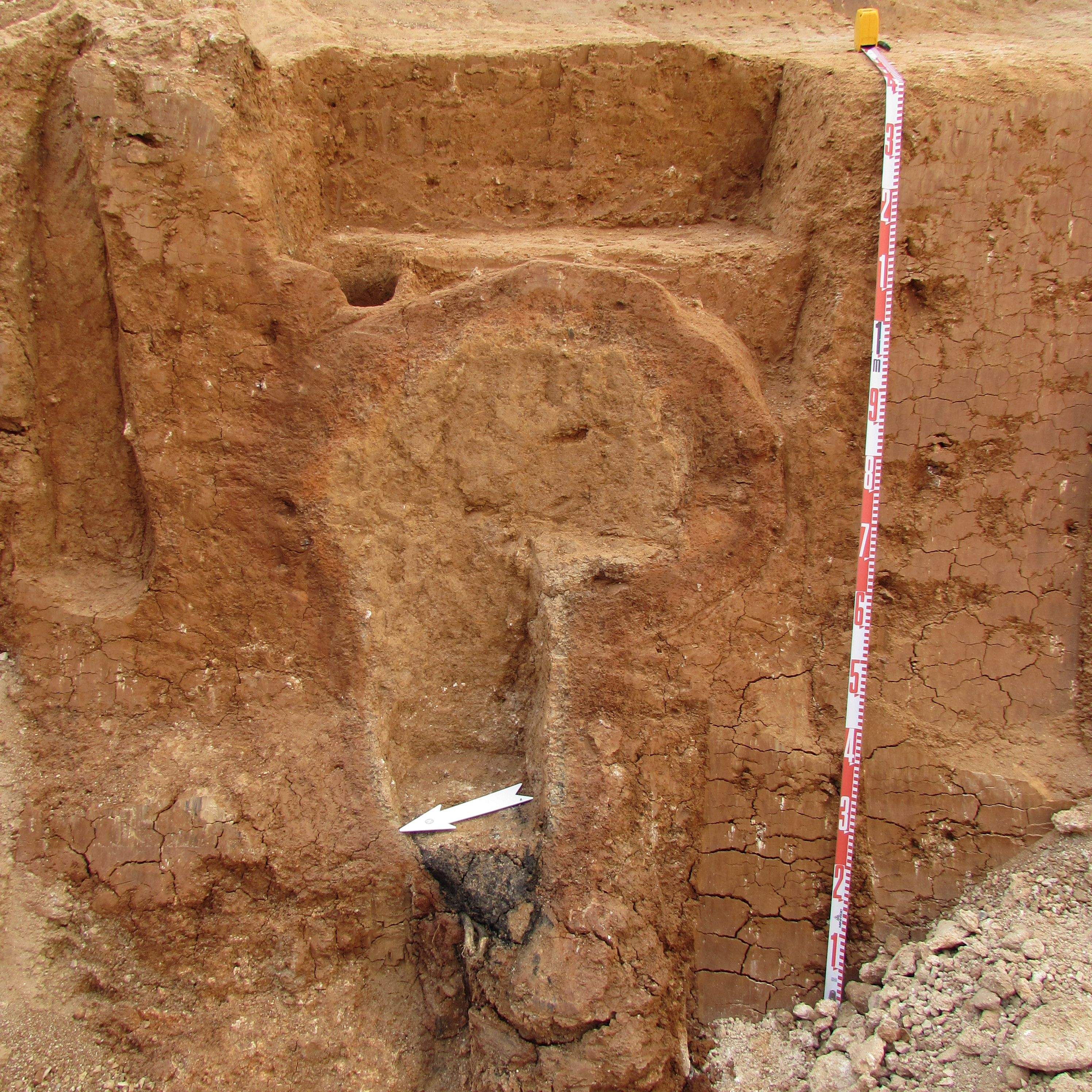 Restes del forn d'època romana FOTO: Ajuntament
