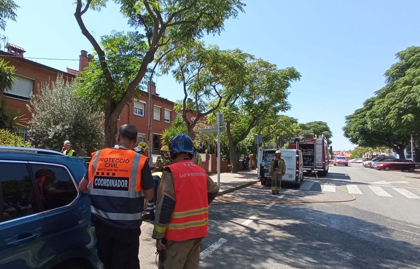 Una fuita de gas provoca el tall del trànsit al carrer Pau VI FOTO: Ajuntament 