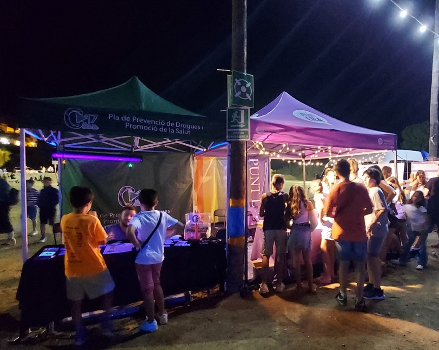  Punt Lila a la Festa Major de la Garriga, aquest estiu. Autoria: Sara Riera Blasi / Ajuntament de la Garriga.