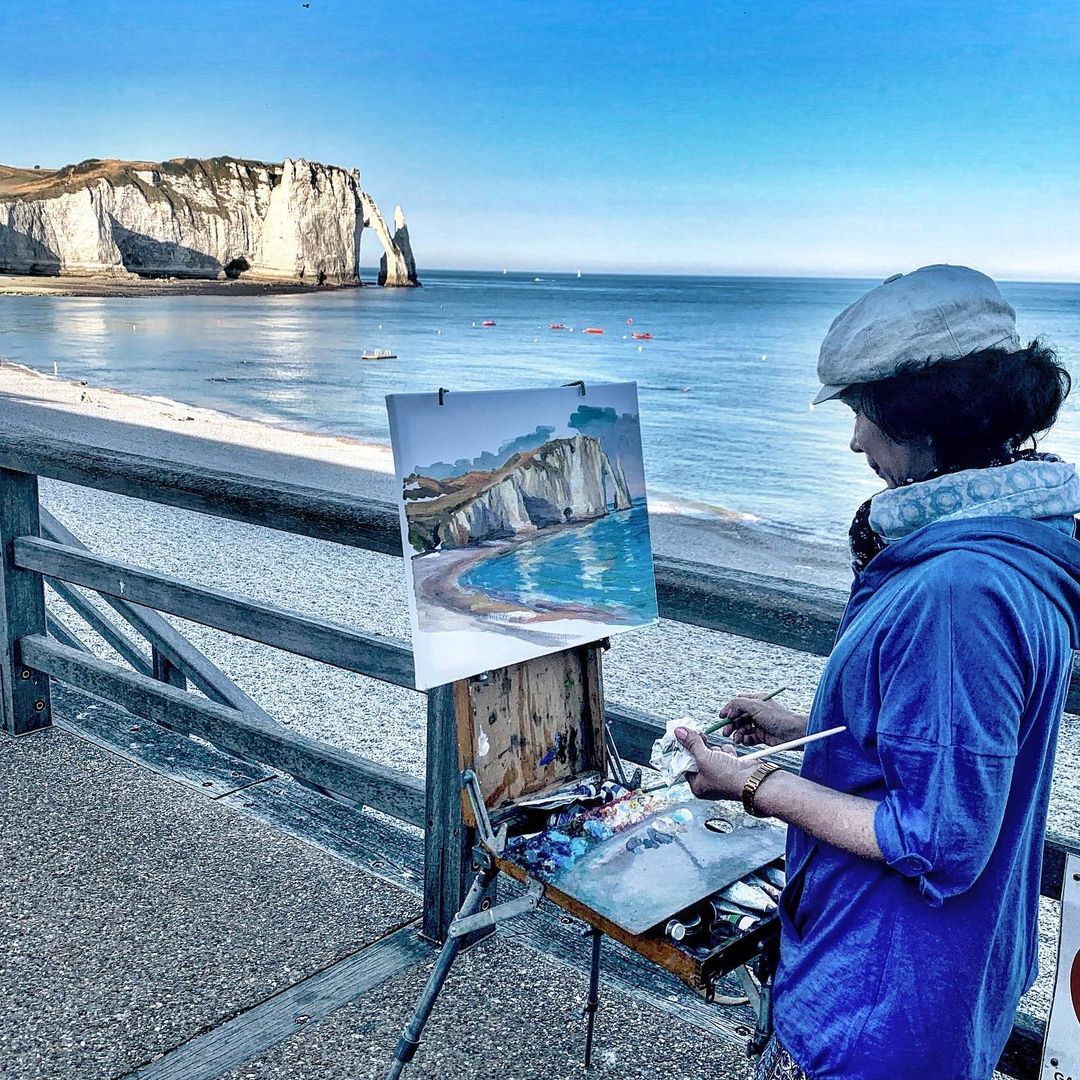Pintora · Étretat,Normandia FOTO: @nuriapanella