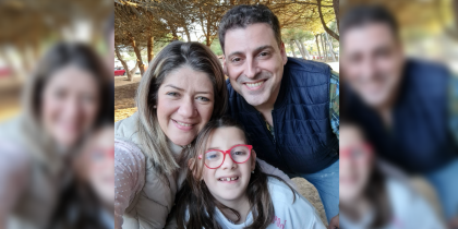 Vanessa i la seva família. FOTO: Cedida