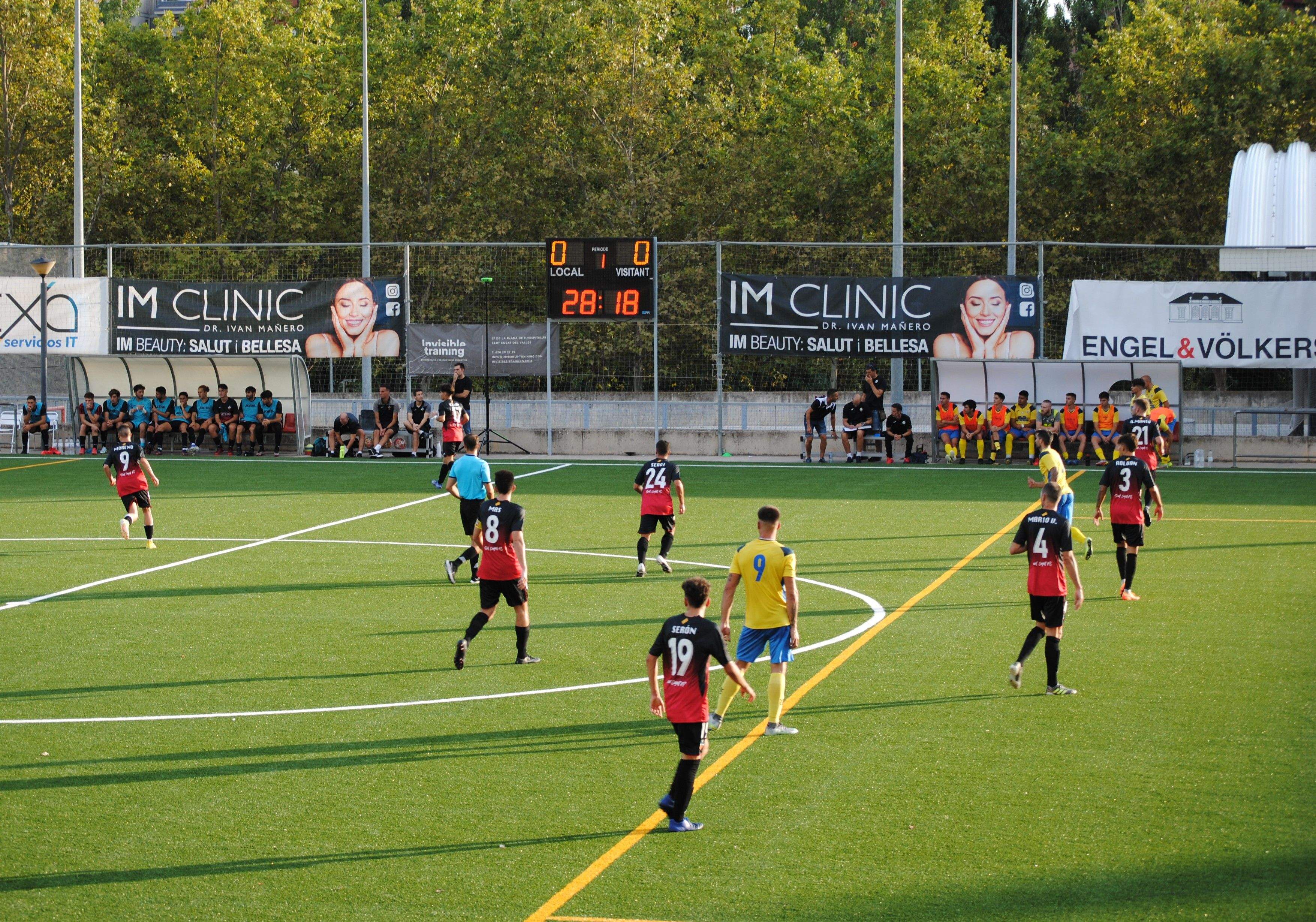 Bones sensacions als primers partits de pretemporada del Sant Cugat FC