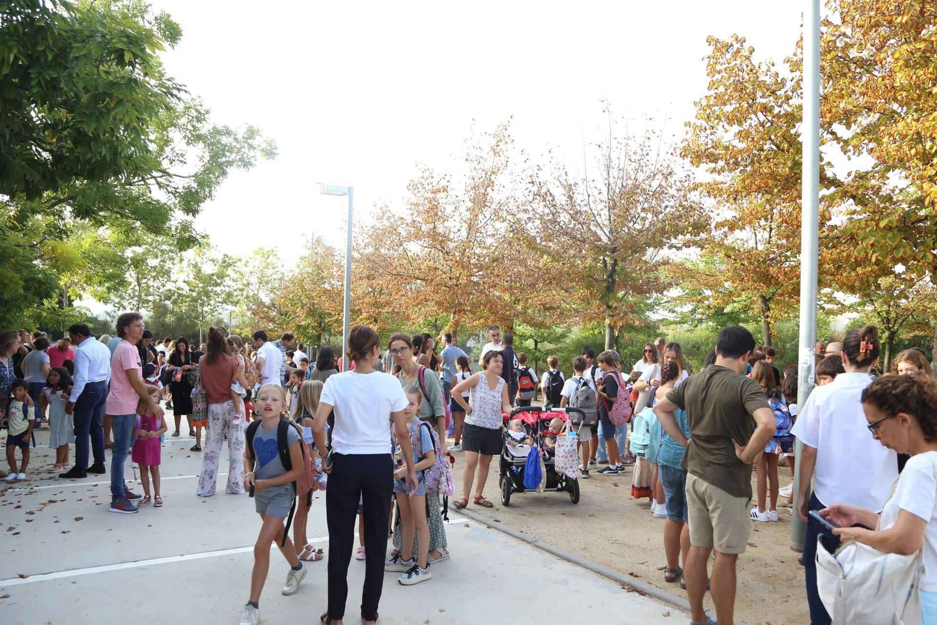 Inici del curs escolar a l'Escola Can Mates. FOTO: Anna Bassa