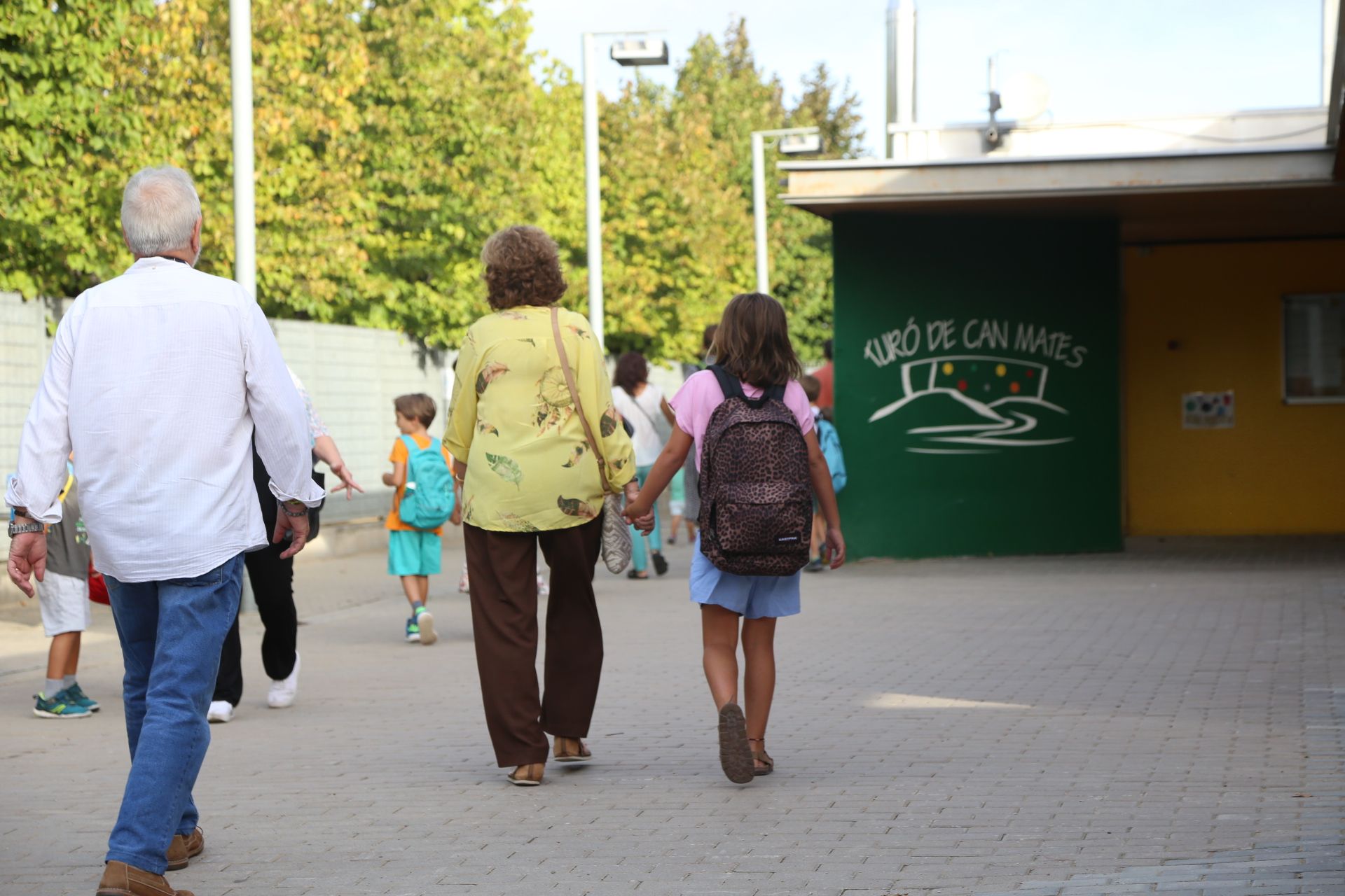 Inici del curs escolar a l'Escola Can Mates. FOTO: Anna Bassa