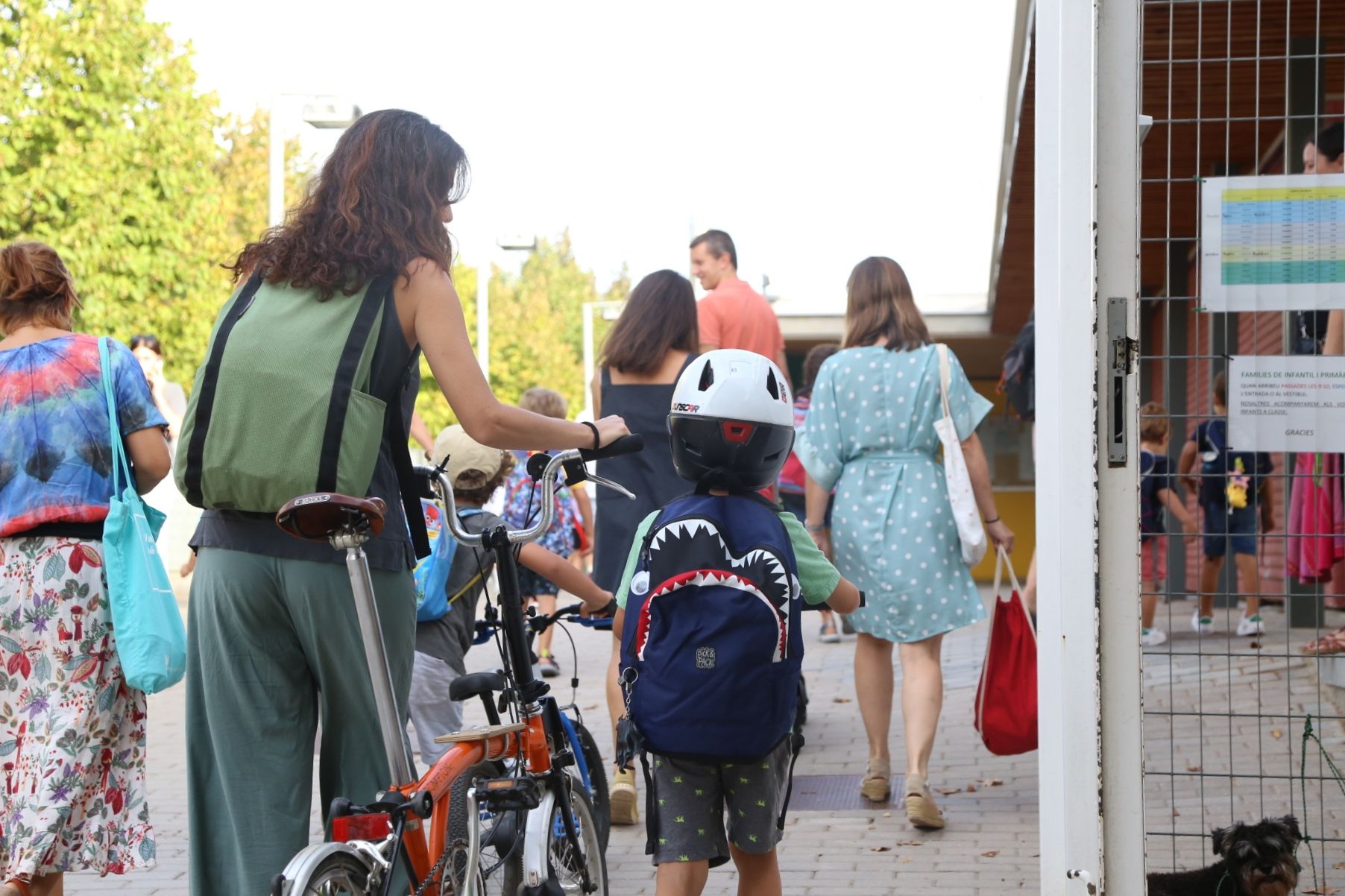 Inici del curs escolar a l'Escola Can Mates. FOTO: Anna Bassa