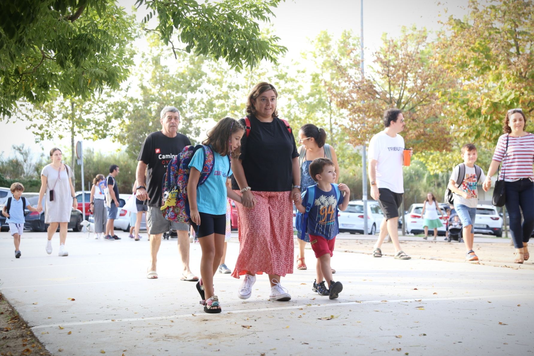 Inici del curs escolar a l'Escola Can Mates. FOTO: Anna Bassa