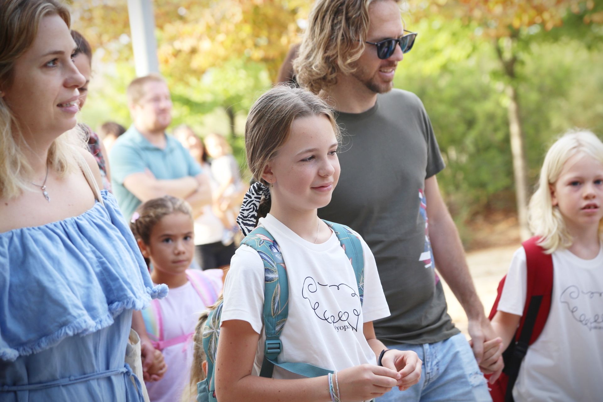 Inici del curs escolar a l'Escola Can Mates. FOTO: Anna Bassa