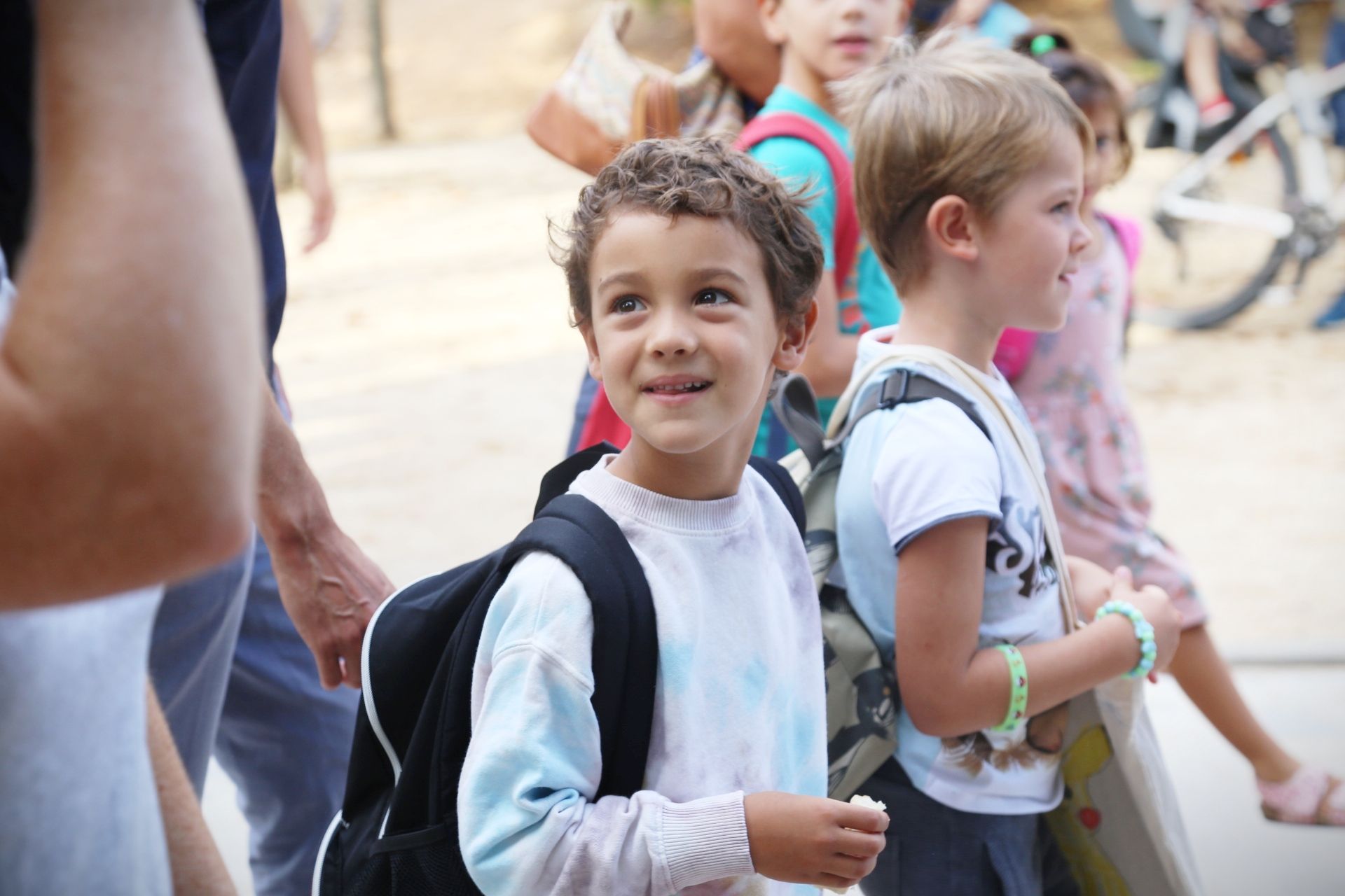 Inici del curs escolar a l'Escola Can Mates. FOTO: Anna Bassa