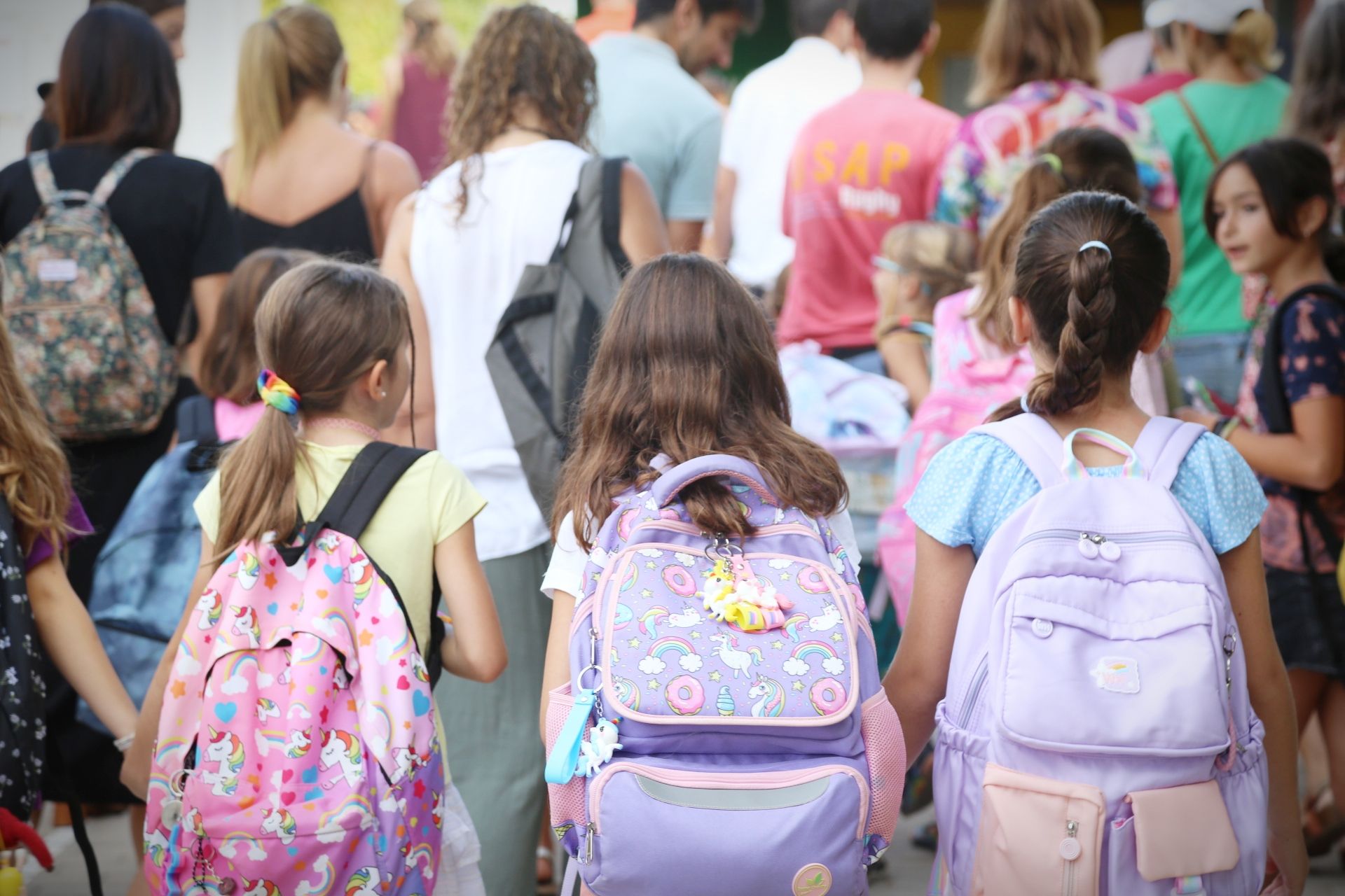 Inici del curs escolar a l'Escola Can Mates. FOTO: Anna Bassa