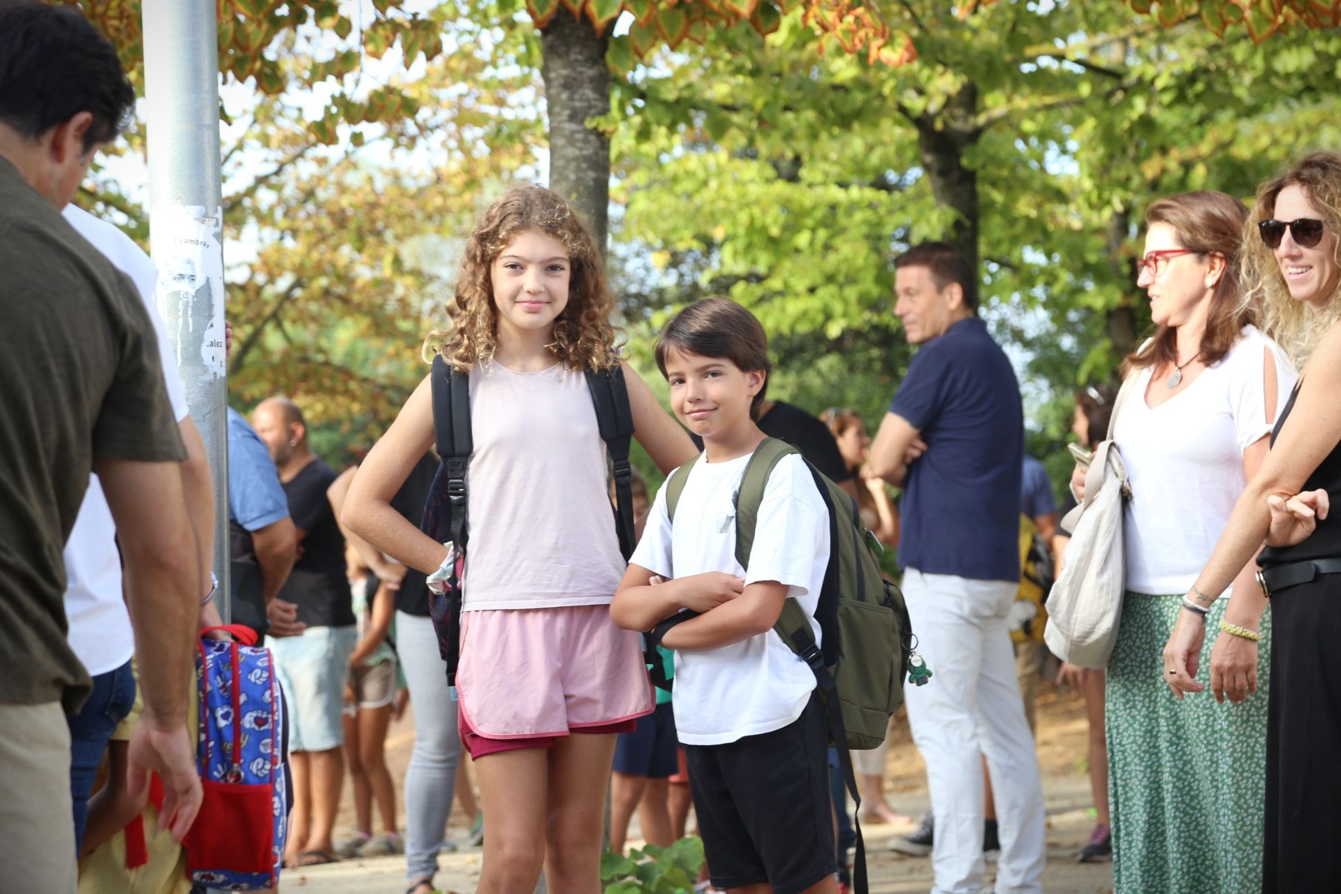 Inici del curs escolar a l'Escola Can Mates. FOTO: Anna Bassa