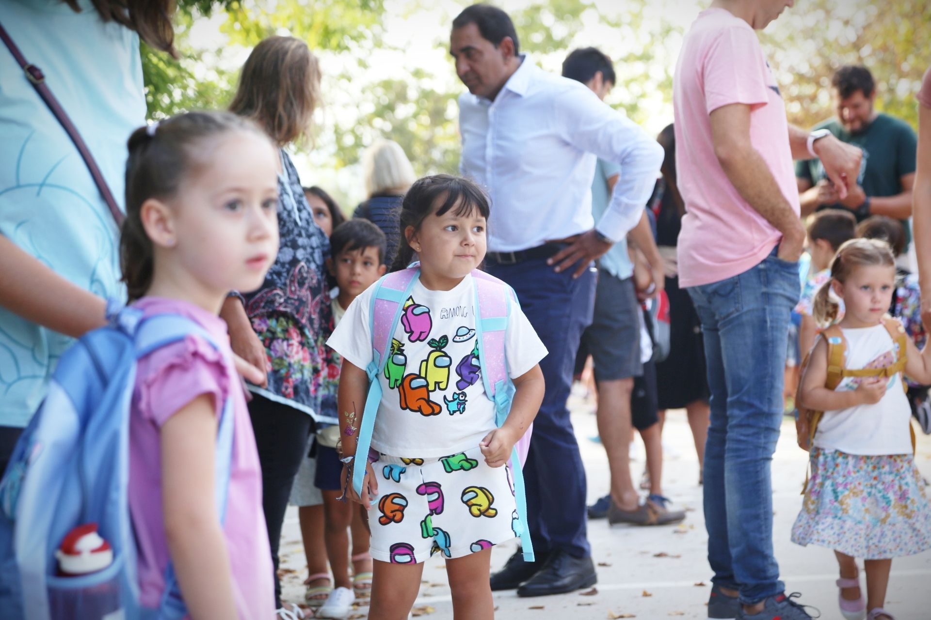 Inici del curs escolar a l'Escola Can Mates. FOTO: Anna Bassa