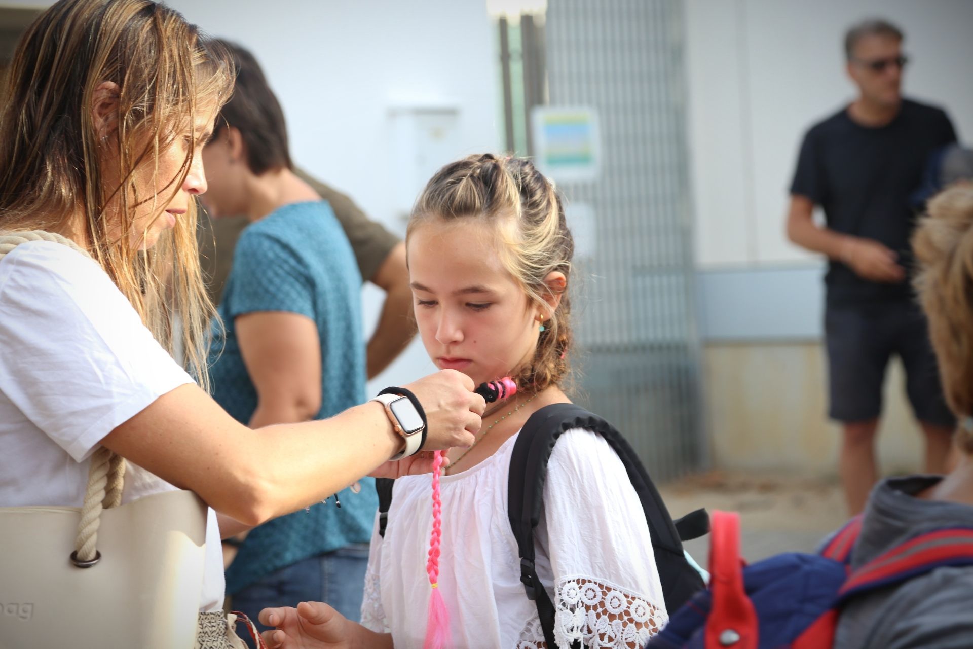 Inici del curs escolar a l'Escola Can Mates. FOTO: Anna Bassa