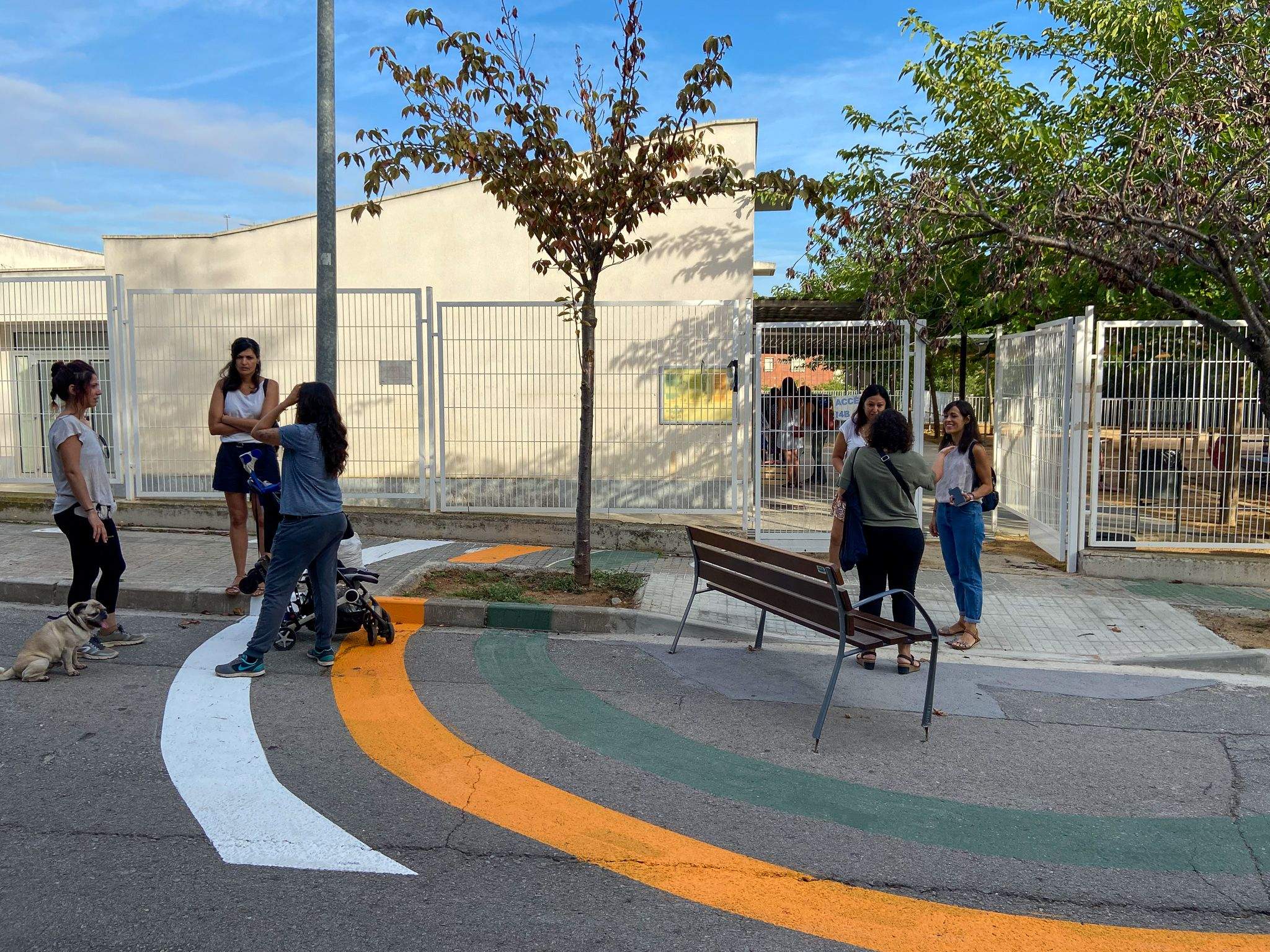 Inici del curs escolar a l'Escola Pi d'en Xandri. FOTO: Ale Gómez