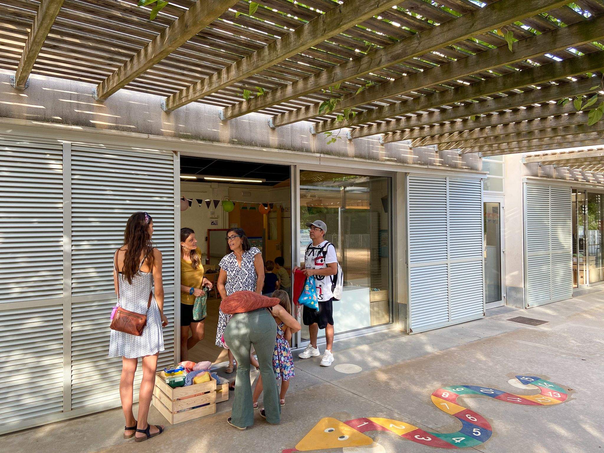Inici del curs escolar a l'Escola Pi d'en Xandri. FOTO: Ale Gómez