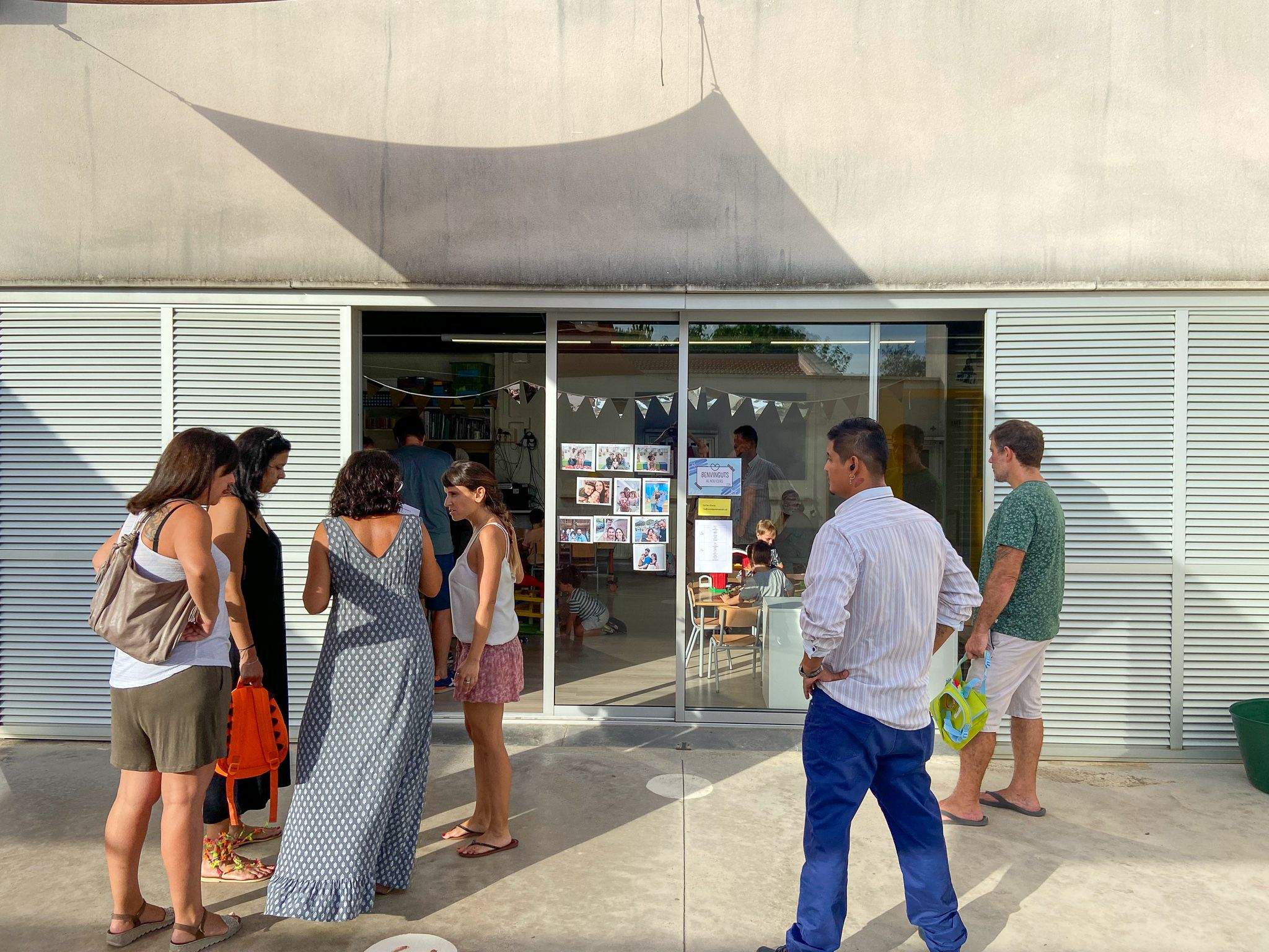 Inici del curs escolar a l'Escola Pi d'en Xandri. FOTO: Ale Gómez