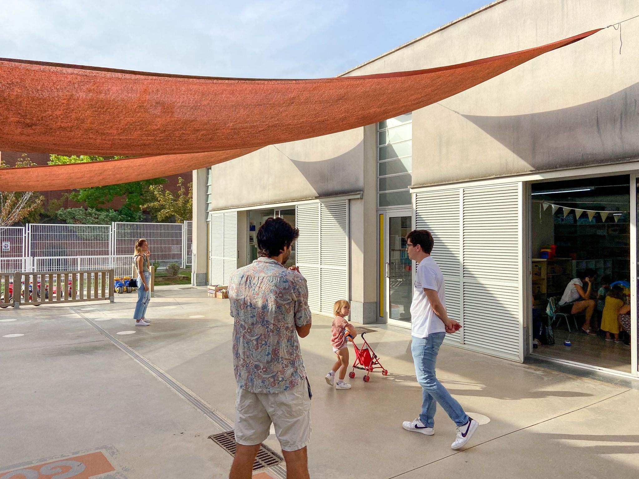 Inici del curs escolar a l'Escola Pi d'en Xandri. FOTO: Ale Gómez