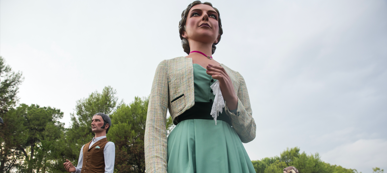 Plantada de Gegants de 2021. FOTO: Bernat Millet