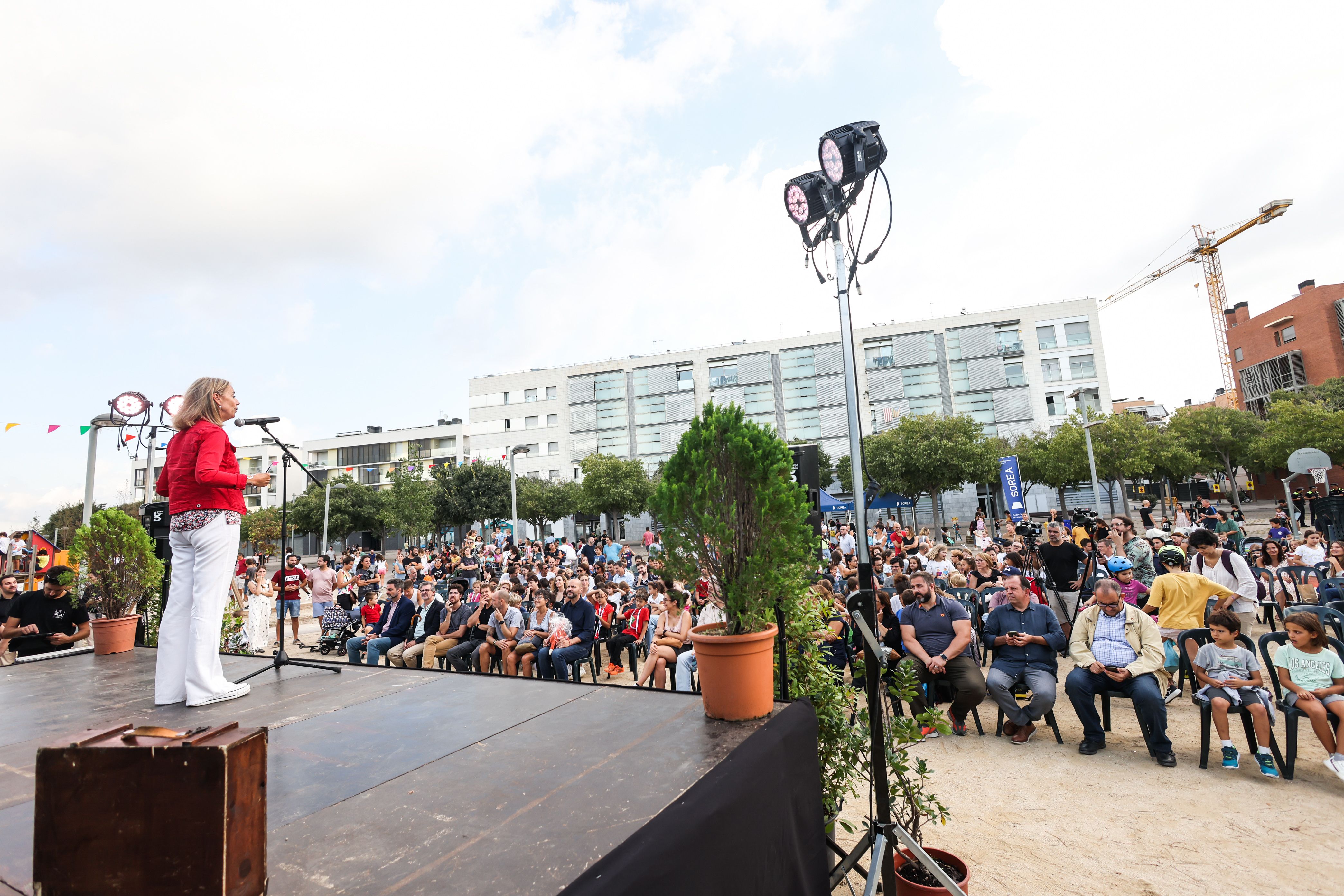 Mireia Ingla dona inici a la Festa Major de Volpelleres. FOTO: Lali Puig