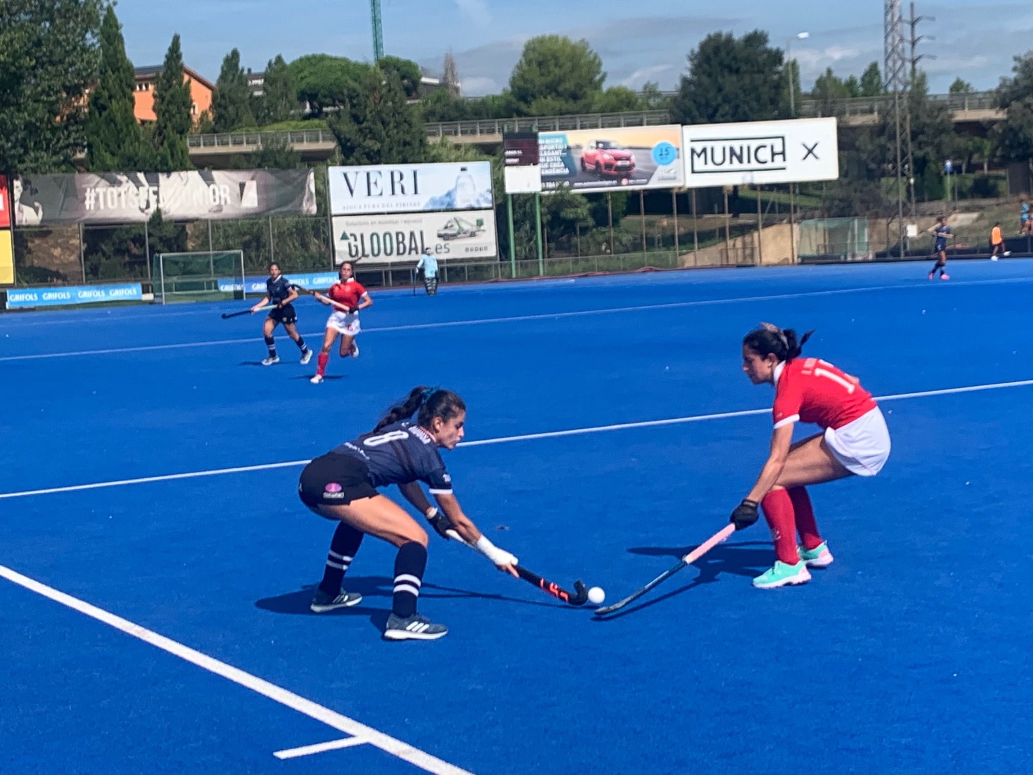 Laia Vidosa, del Junior FC, en un partit d'aquesta temporada. FOTO: Nielo Ballart