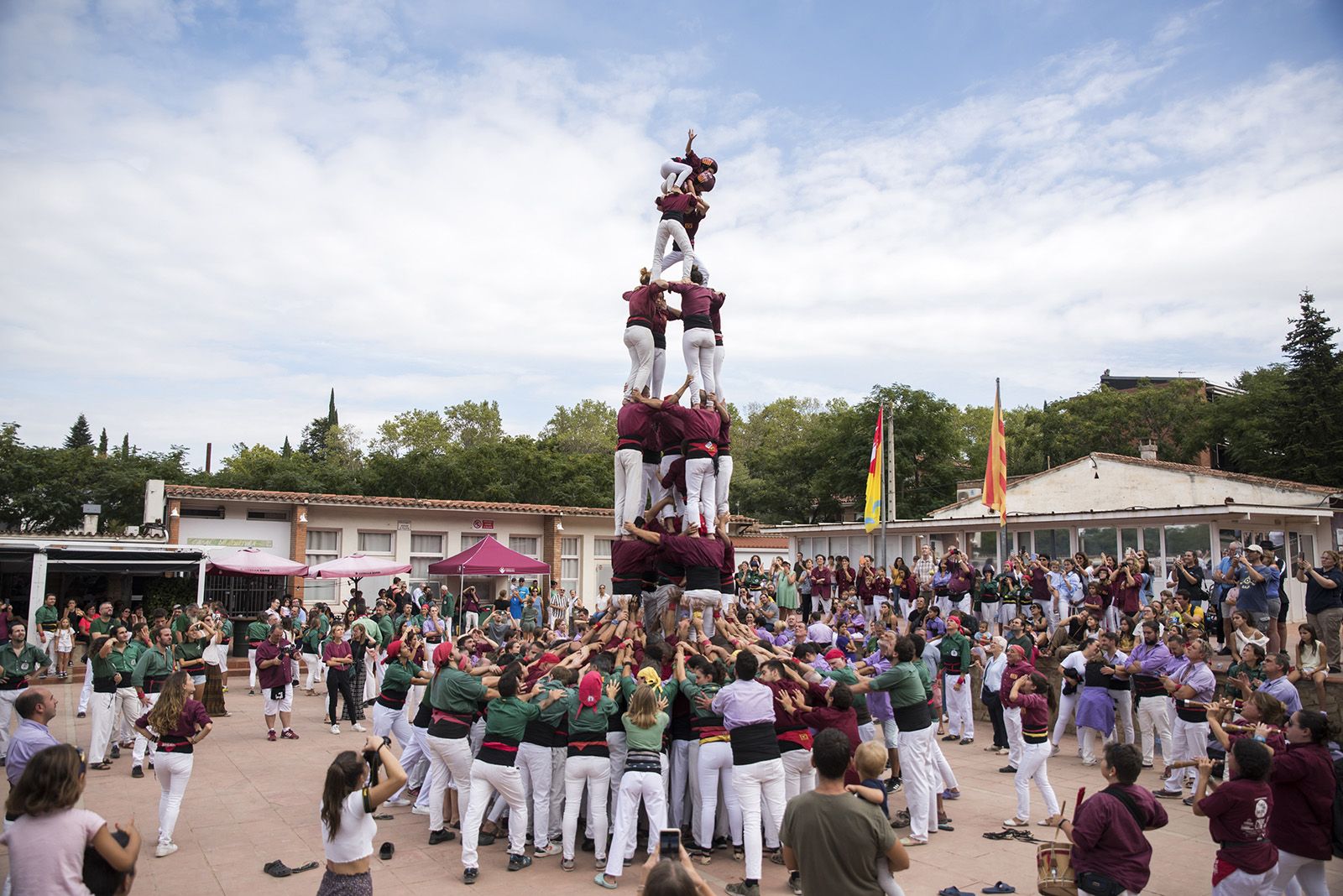 Trobada Castellera de Festa Major de Valldoreix. FOTO: Bernat Millet.