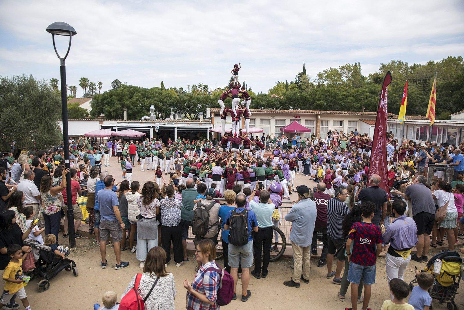 Trobada Castellera de Festa Major de Valldoreix. FOTO: Bernat Millet.