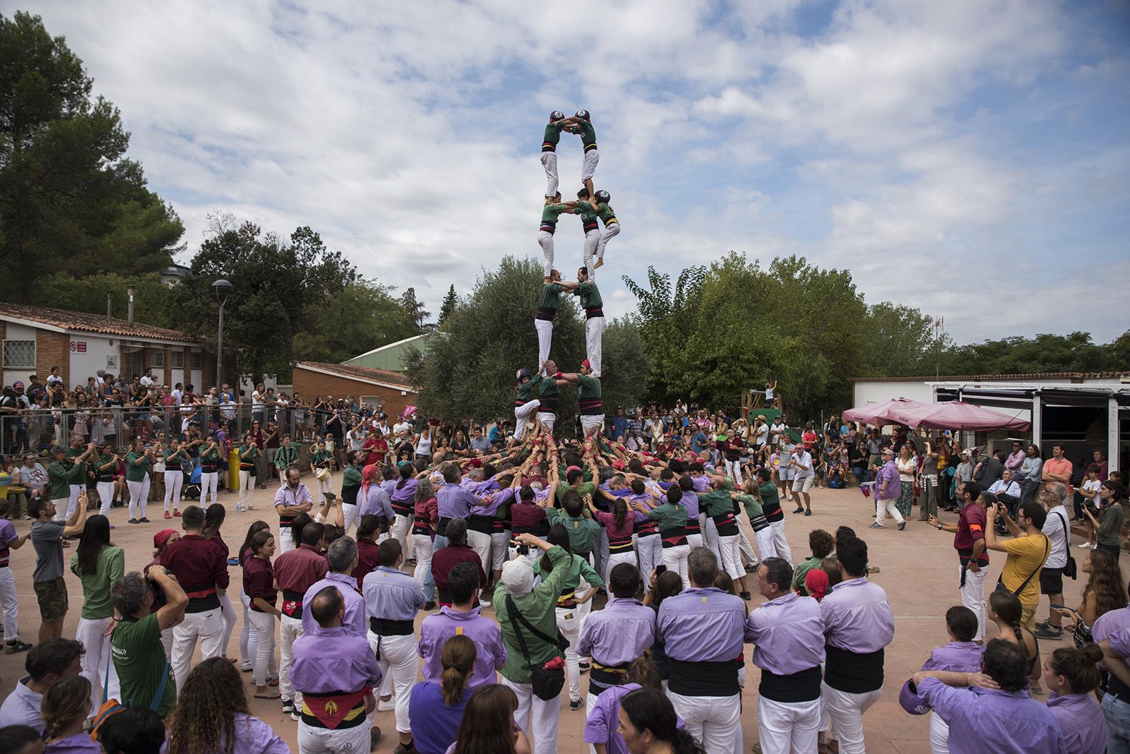 Trobada Castellera de Festa Major de Valldoreix. FOTO: Bernat Millet.