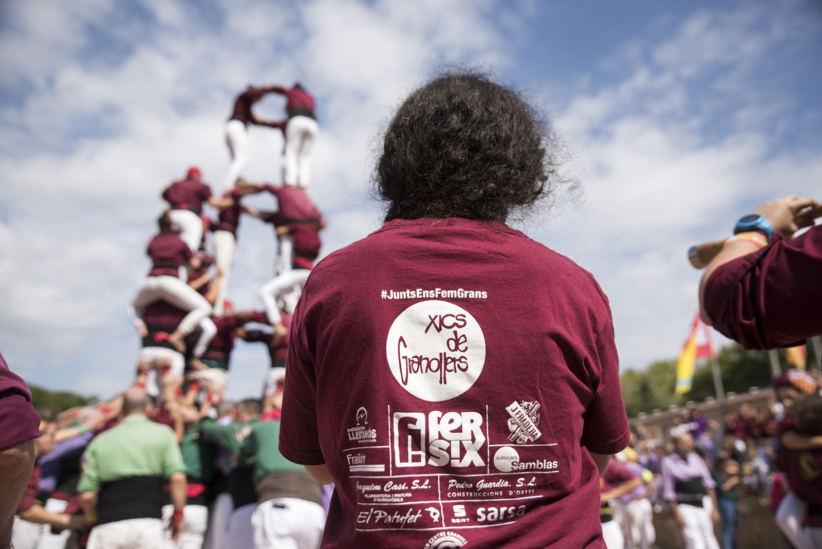 Trobada Castellera de Festa Major de Valldoreix. FOTO: Bernat Millet.