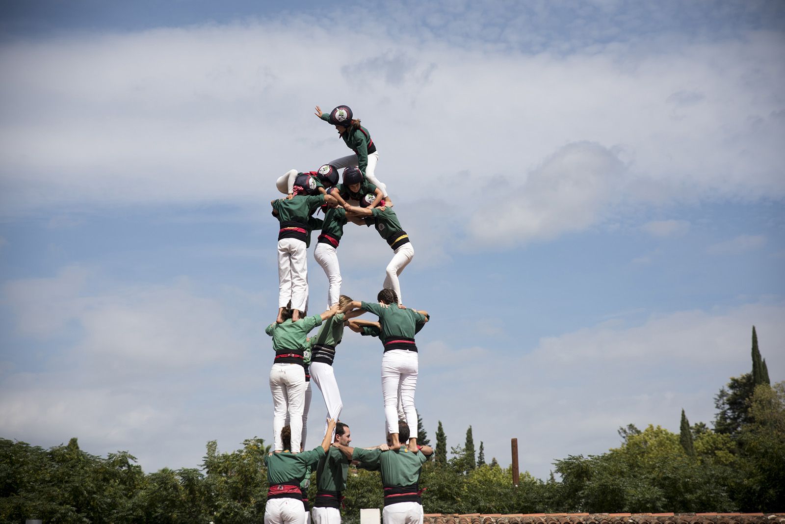 Trobada Castellera de Festa Major de Valldoreix. FOTO: Bernat Millet.