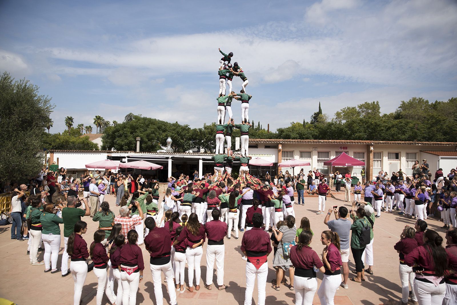 Trobada Castellera de Festa Major de Valldoreix. FOTO: Bernat Millet.
