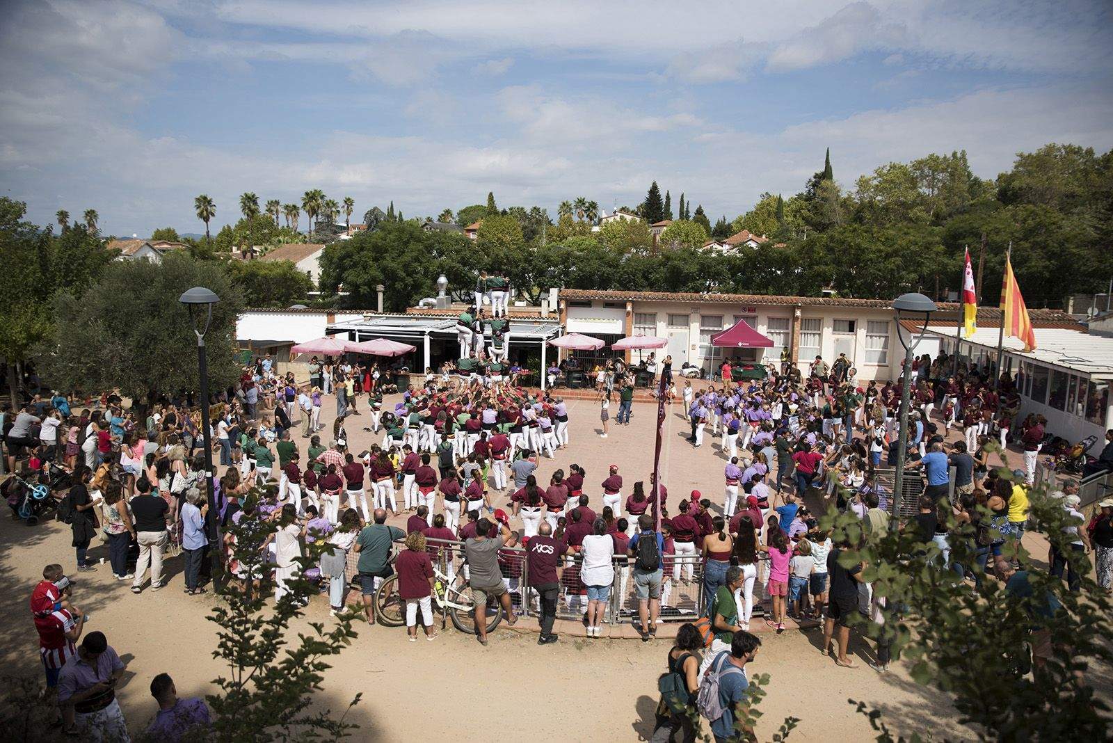 Trobada Castellera de Festa Major de Valldoreix. FOTO: Bernat Millet.