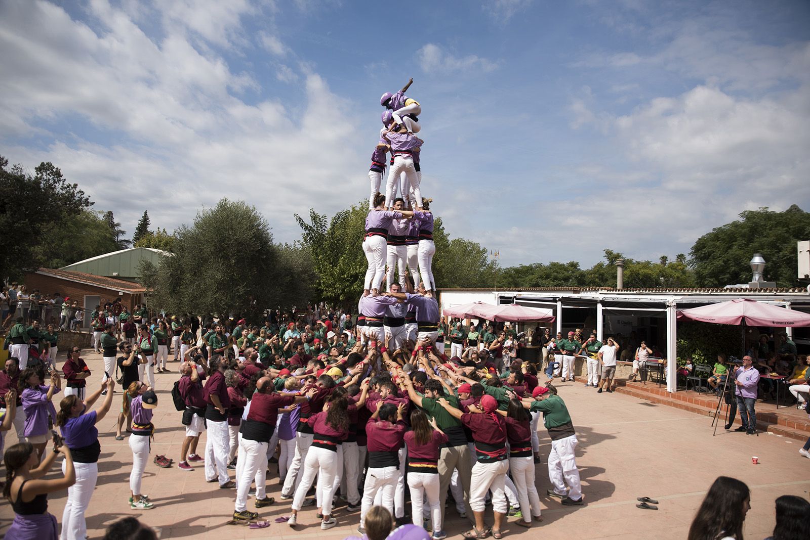 Trobada Castellera de Festa Major de Valldoreix. FOTO: Bernat Millet.