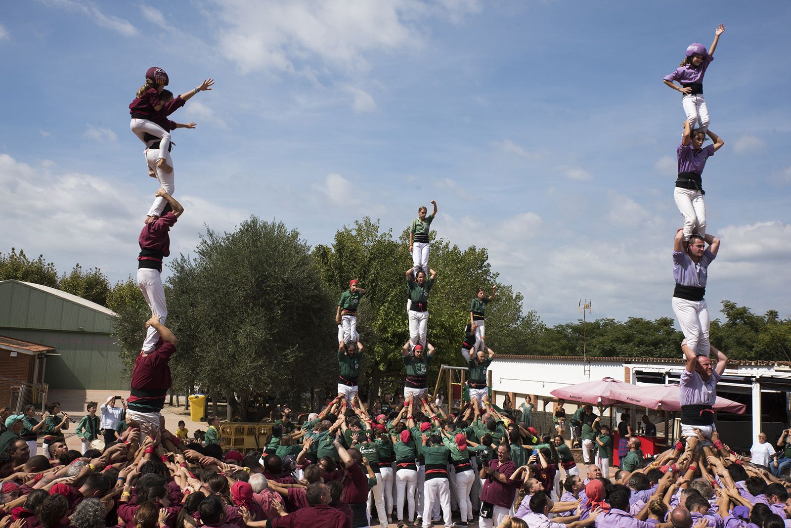 Trobada Castellera de Festa Major de Valldoreix. FOTO: Bernat Millet.