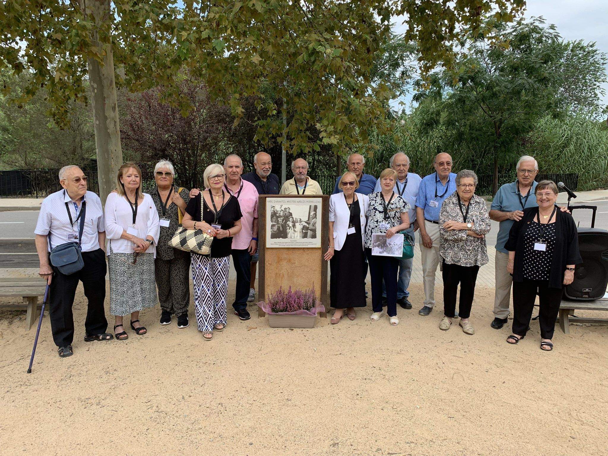Homenatge al mestre Narcís Perbellini a Valldoreix FOTO: EMD Valldoreix