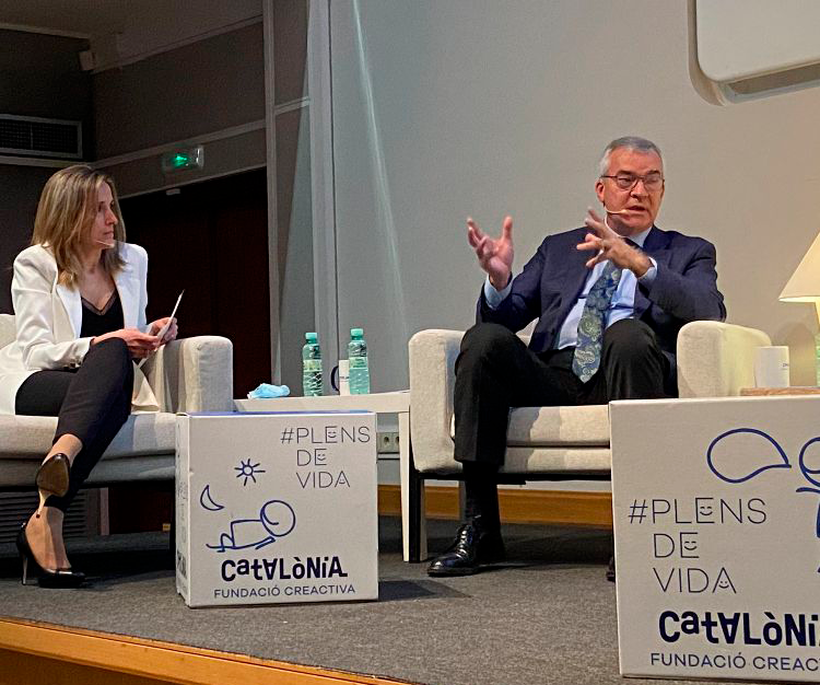 El Dr. Joaquim Serrahima, director general de Fundació Catalònia Creactiva en una altra jornada a la seu de l'entitat. FOTO: Cedida