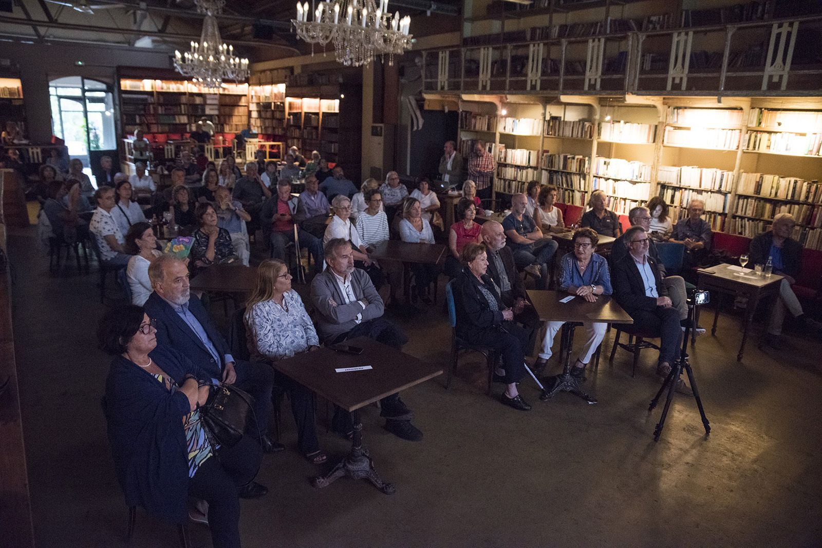 Presentació del llibre "Correspondència entre Pau Casals i Josep Tarradellas, Antoni Rovira i Virgili, Ventura Gassol i Adrià Gual" de les escriptores Anna Dalmau i Anna Mora. FOTO: Bernat Millet.