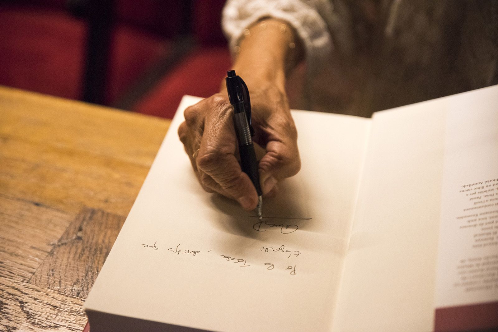 Presentació del llibre "Correspondència entre Pau Casals i Josep Tarradellas, Antoni Rovira i Virgili, Ventura Gassol i Adrià Gual" de les escriptores Anna Dalmau i Anna Mora. FOTO: Bernat Millet.