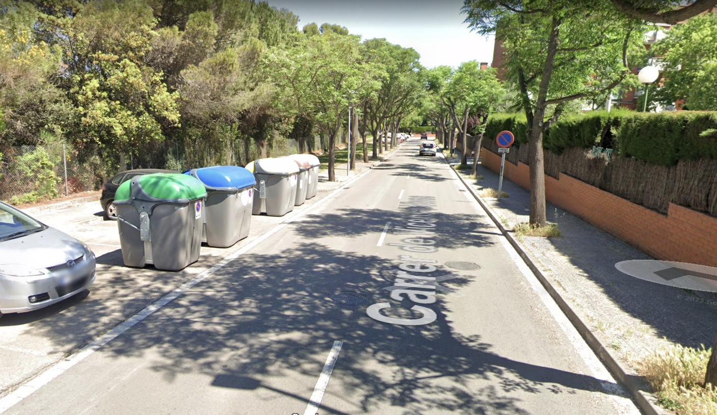 Els cotxes han aparegut al carrer de Vicenç Vives FOTO: Google