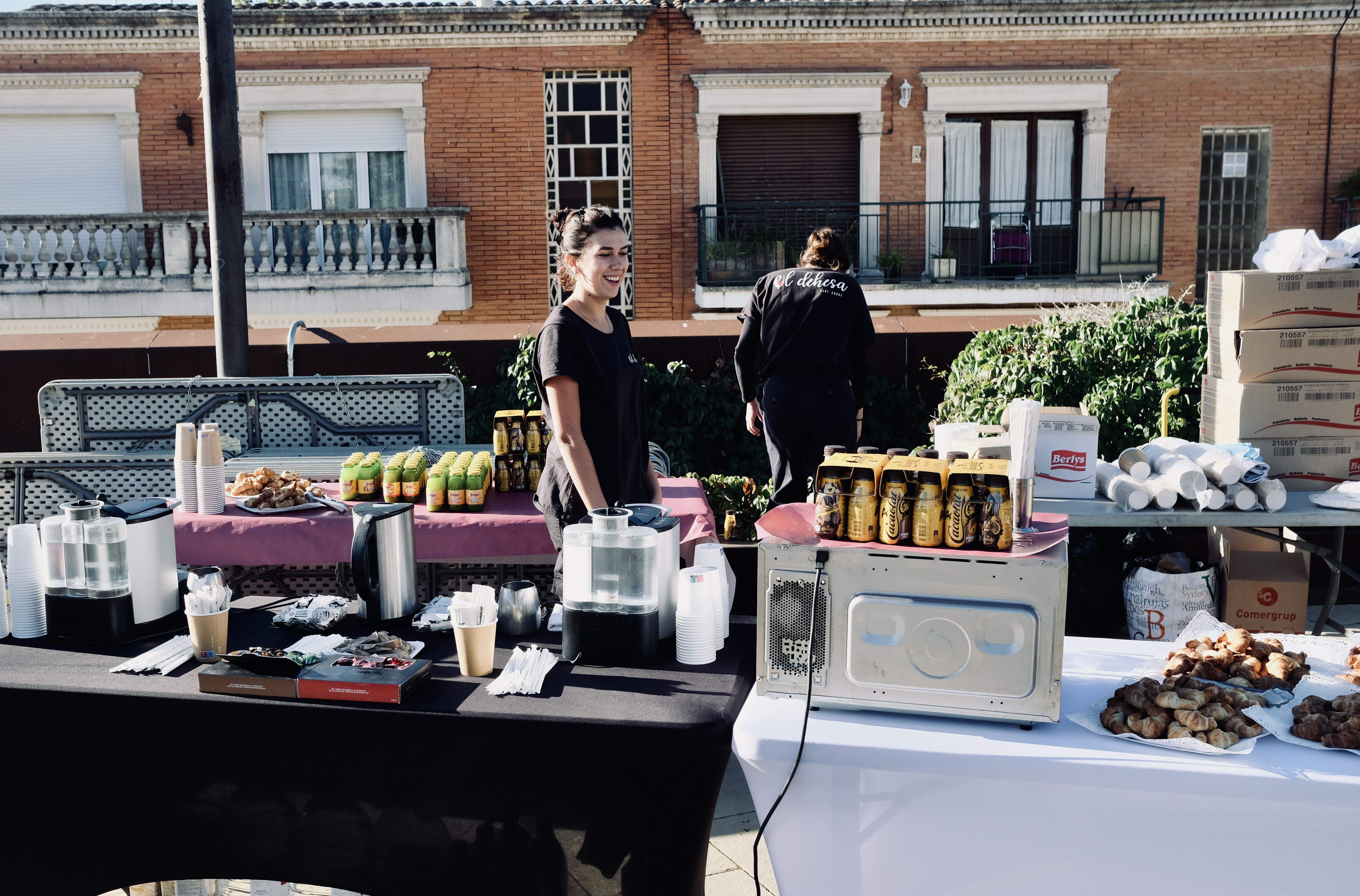 Esmorzar per la celebració del dia 1 d'octubre. FOTO: Ale Gómez