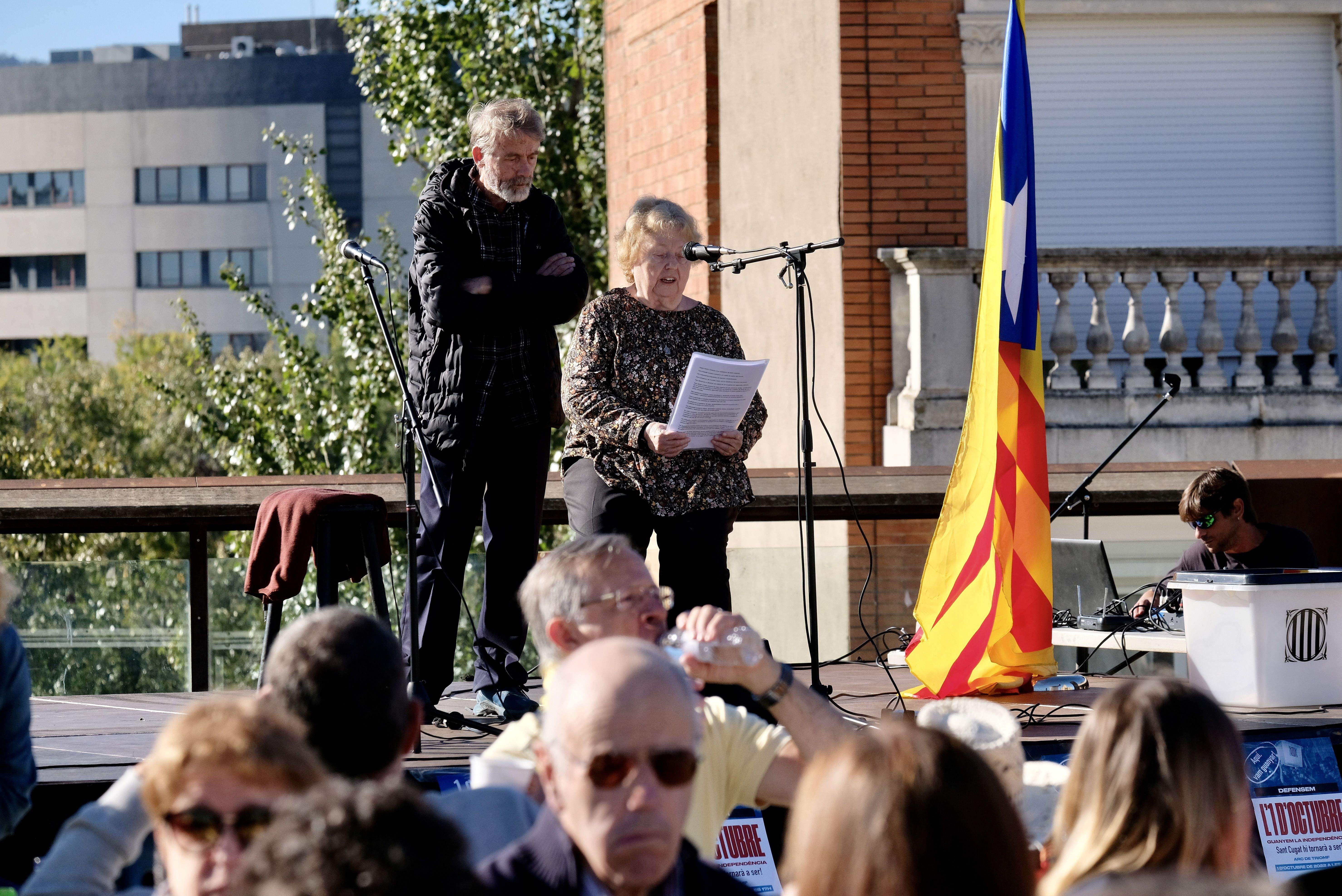 Lectura de fragments de diverses declaracions d'independència. FOTO: Ale Gómez