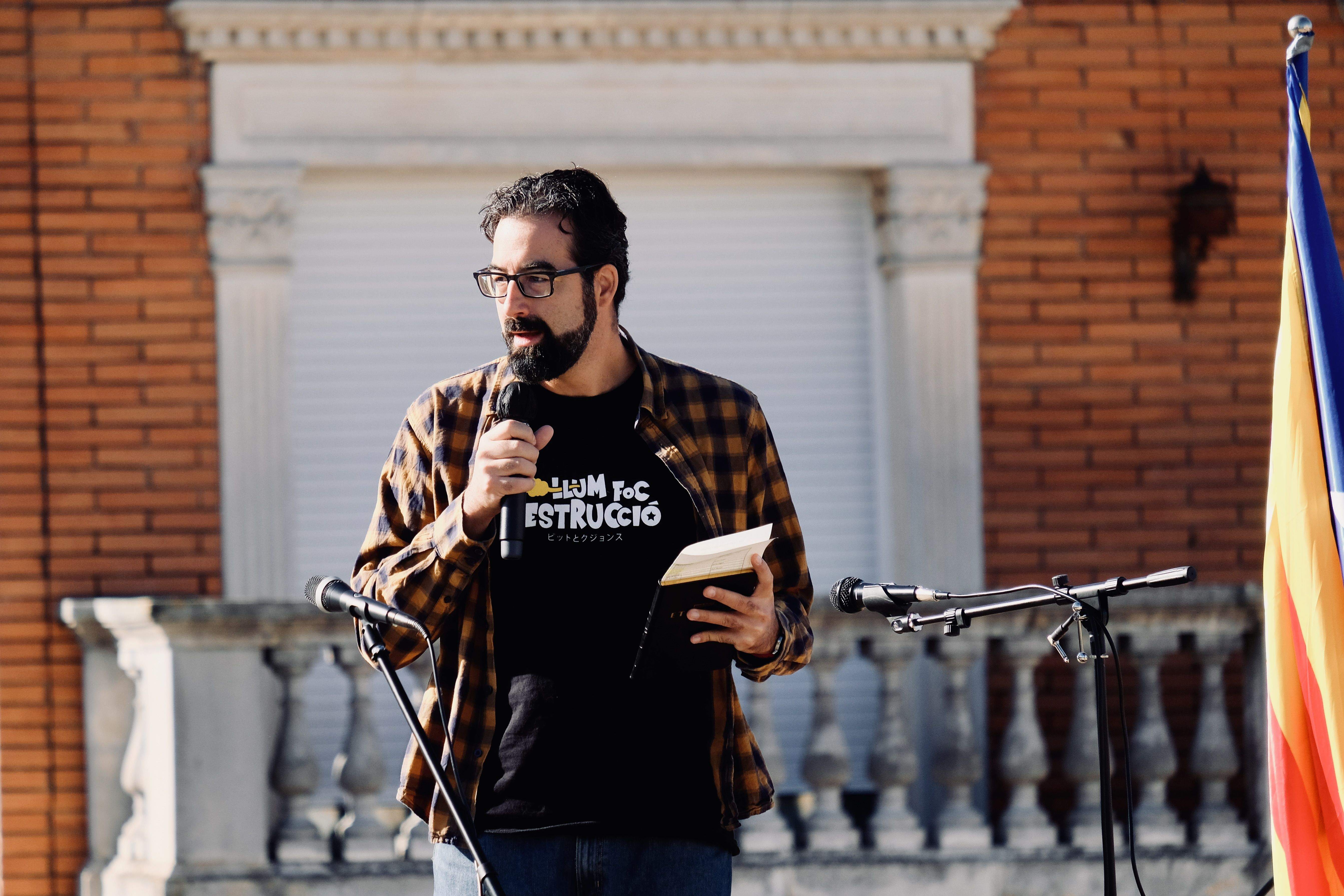Lectura de fragments de diverses declaracions d'independència. FOTO: Ale Gómez