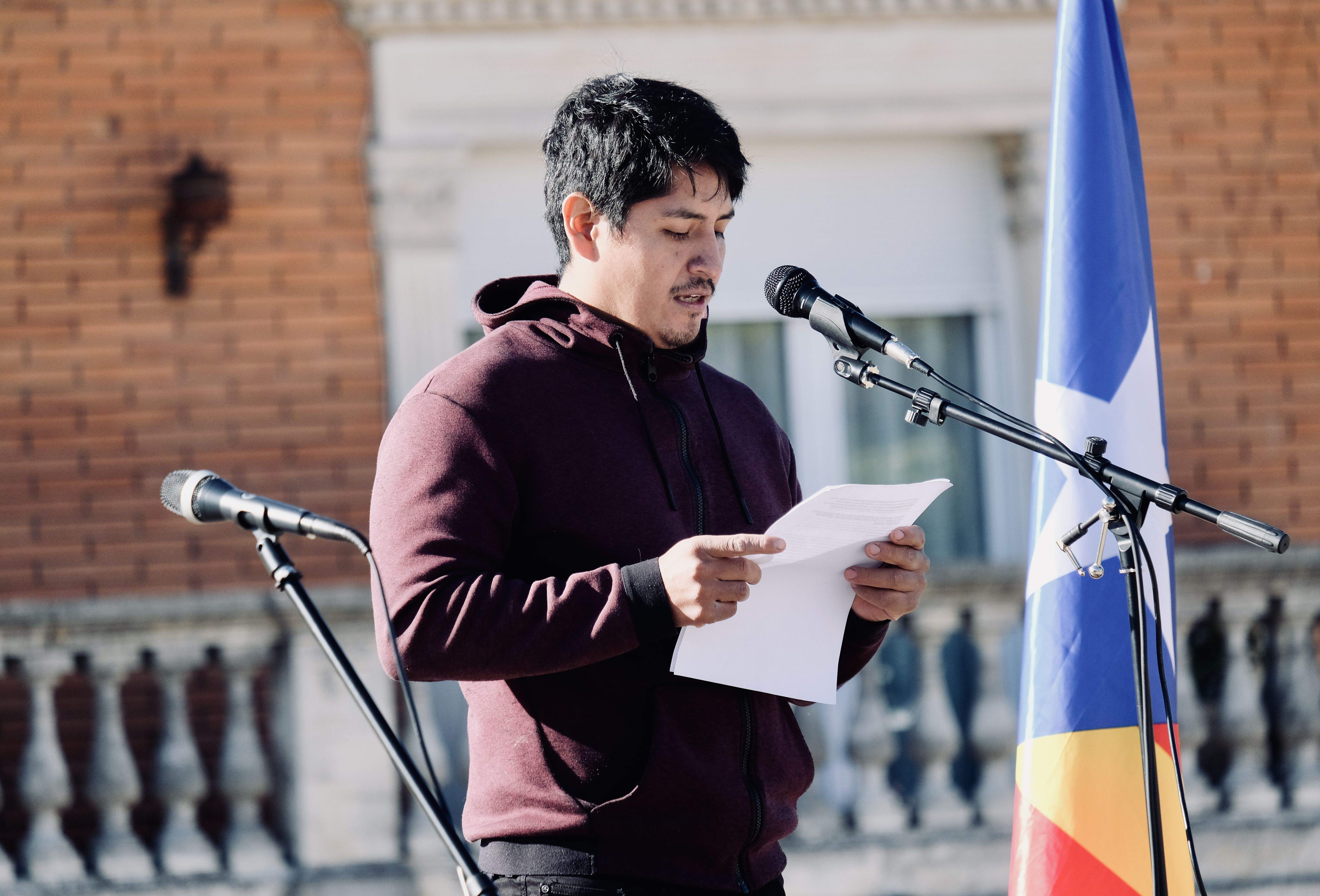 Lectura de fragments de diverses declaracions d'independència. FOTO: Ale Gómez