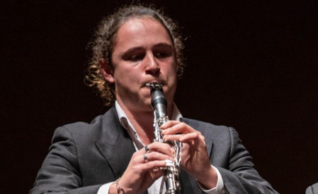 Ionas Mercadal Euler amb el clarinet. FOTO: Cedida