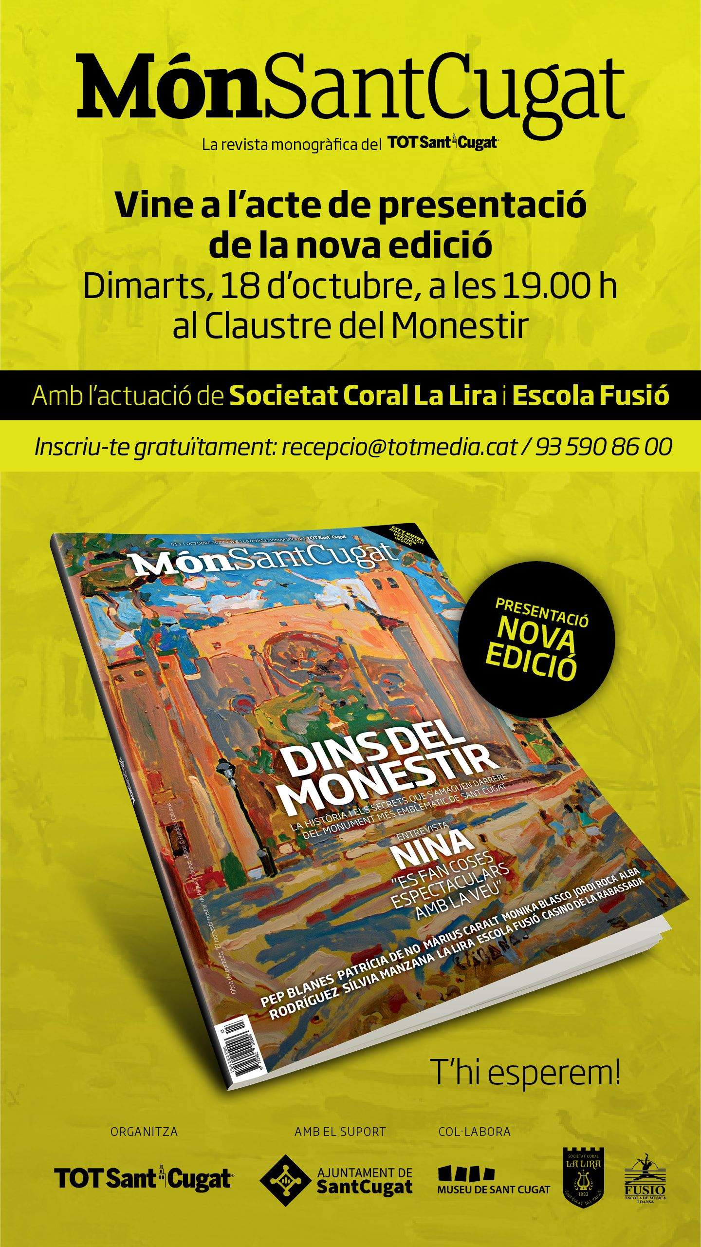 Anunci presentació Mon Sant Cugat MSC 13