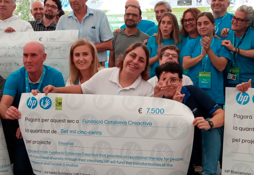 La Fundació Catalònia Creactiva durant l'HPCharity Journey 2022! FOTO: Cedida