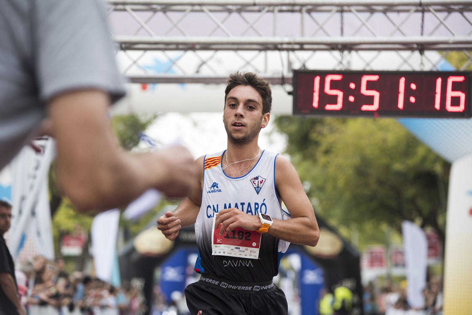 3er guanyador de La Cursa de Rac1 a Sant Cugat. FOTO: Bernat Millet.